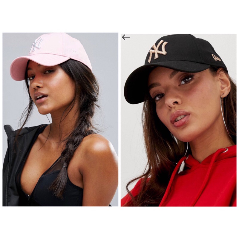 英國ASOS官網購買 New Era 9 Forty Cap in Blush Pink紐約洋基後扣可調式棒球帽/鴨舌帽