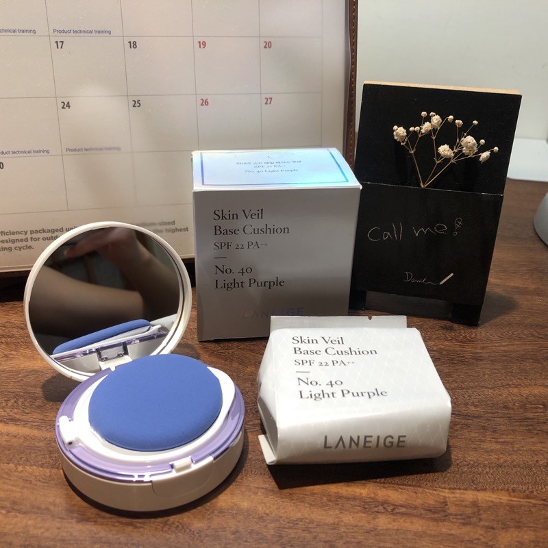 ［即期品］LANEIGE 蘭芝 柔光調色氣墊隔離霜No.40柔紫