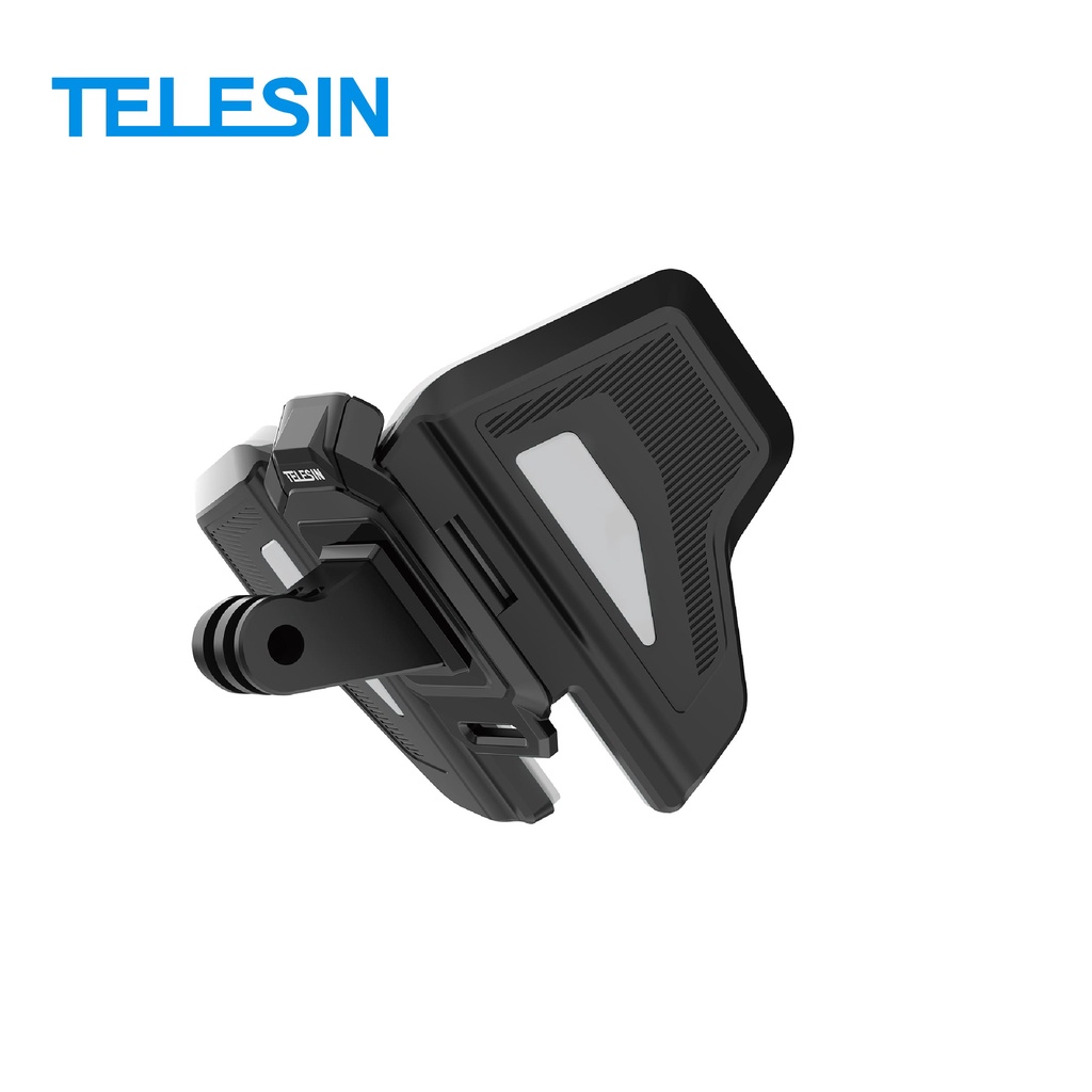 ◄WR►TELESIN品牌 GOPRO配件 TELESIN  安全帽下巴頭盔支架(二代) 銀灰色