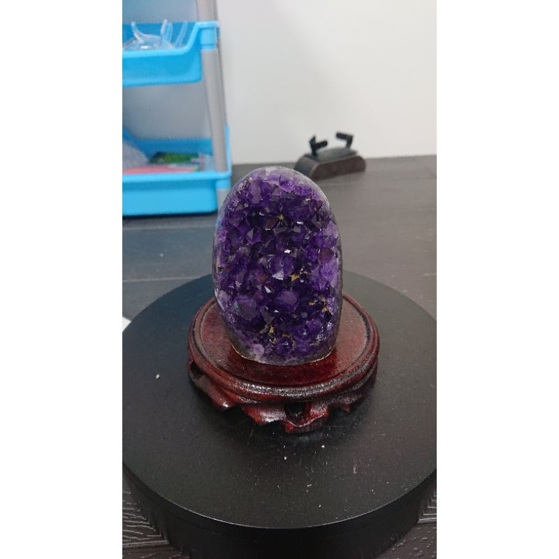 頂紫 ESP 紫晶鎮 493g 烏拉圭 7A 天然水晶 紫水晶 招財 擺件 擺飾 風水 晶鎮 晶片 晶簇 #紅18