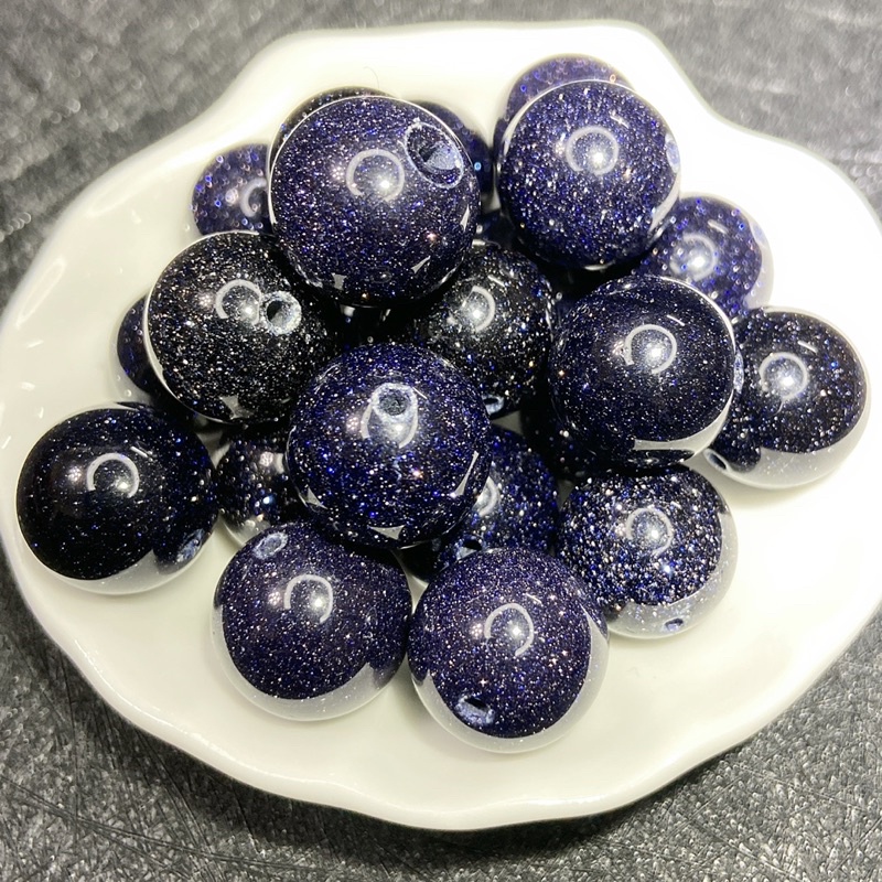 【尼克水晶工藝】 藍砂石 散珠 半成品 DIY 水晶 飾品 配件 星空石