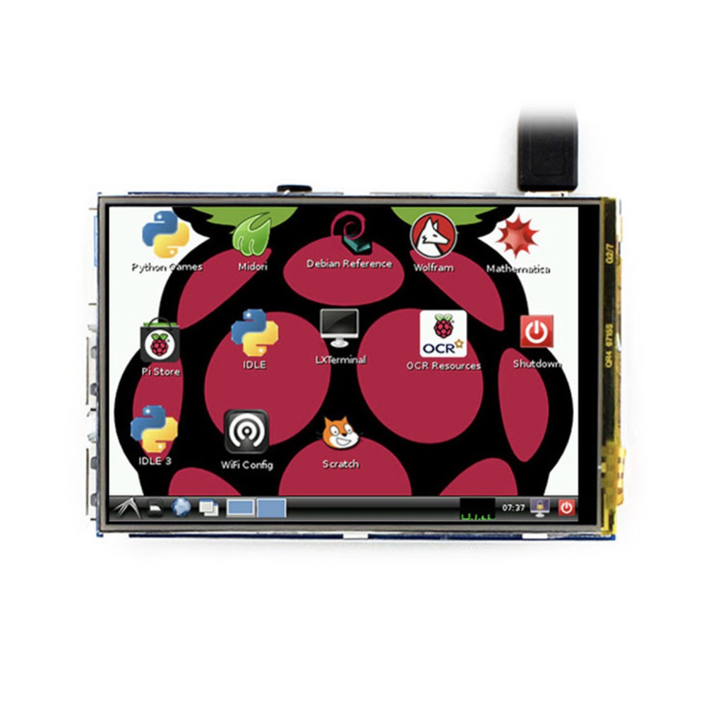 【樂意創客官方店】樹莓派專用 3.5寸 觸控式 螢幕 LCD Raspberry Pi 2 3 4 Model B/B+
