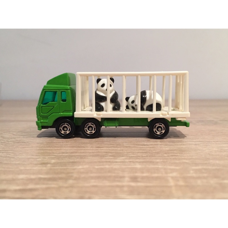 🇯🇵トミカ運輸🇯🇵 tomica 日本製 無盒 76 動物 熊貓 運搬車 搬運車 貨車 藍標 紅標  大貨車