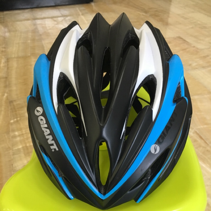 捷安特安全帽 GIANT ARCHER 自行車安全帽/消光黑藍色/GIANT helmet