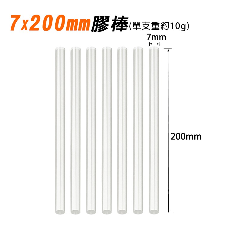 7mm、11mm熱溶膠棒(1～5條) 100W DIY 婚禮小物 手工藝品 熱熔膠 膠條 膠棒