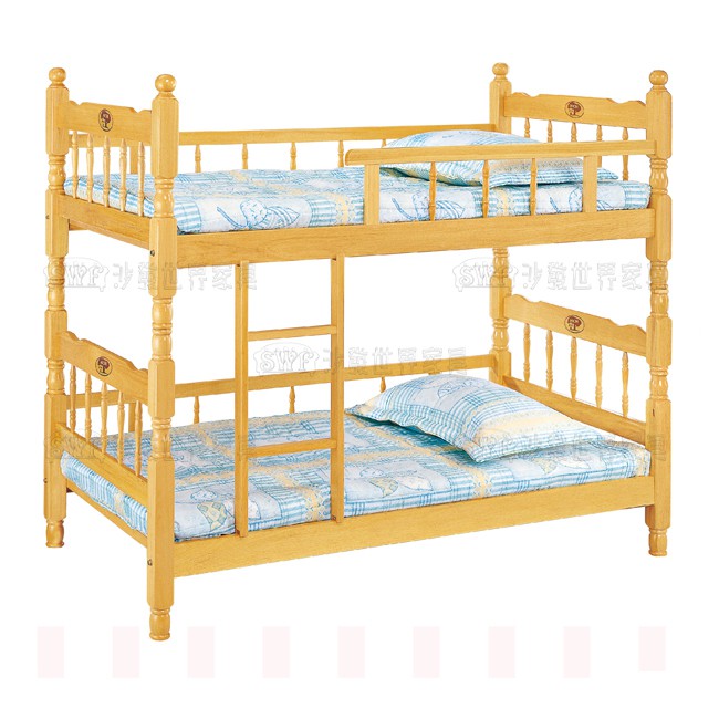 3.2尺白木雙層床〈D489151-03〉【沙發世界家具】高架床/母子床/上下舖床框/兒童床