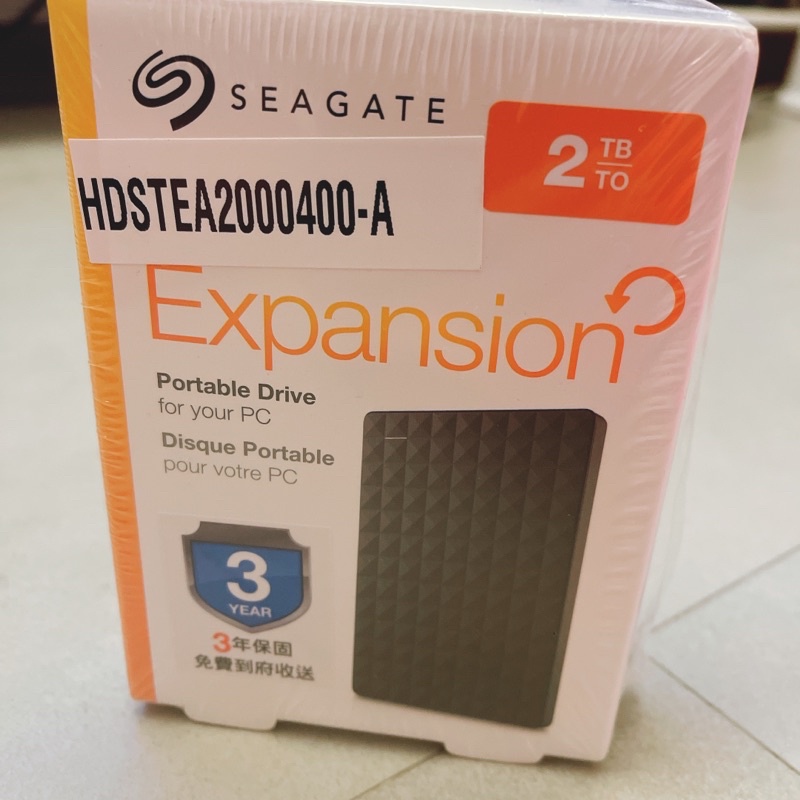 SEAGATE外接硬碟2TB全新三年保固