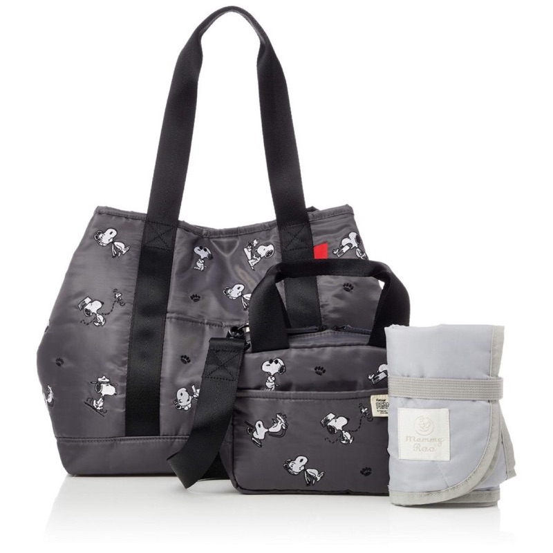 日本PEANUTS x ROOTOTE Snoopy 史努比 媽媽包 媽媽袋 肩背袋 側背包 肩背包 斜背包 袋 兩用包