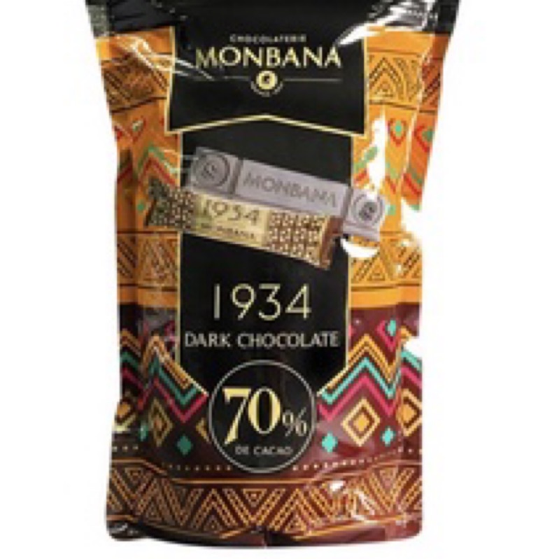 「好市多分售」Monbana 1934 70%迦納黑巧克力條