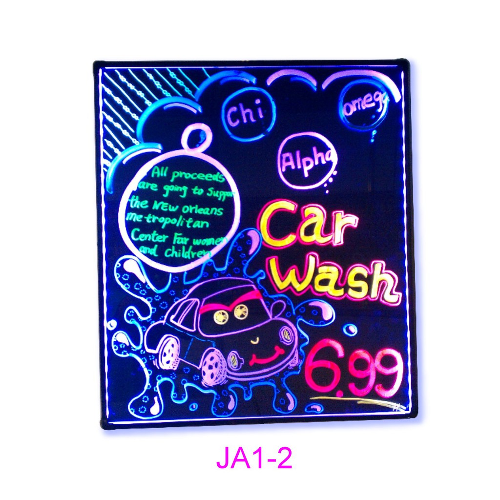 JA1-2 LED螢光手寫板 台灣製/超鮮豔色彩 手寫黑板 廣告燈箱 彩繒板 廣告板 MENU 黑板 手繒板 畫板