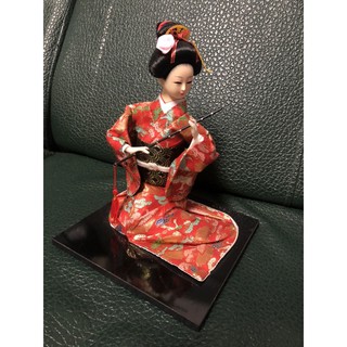 全新 現貨 日本 娃娃 藝妓 和服 紅色 綠色 裝飾品 紀念品