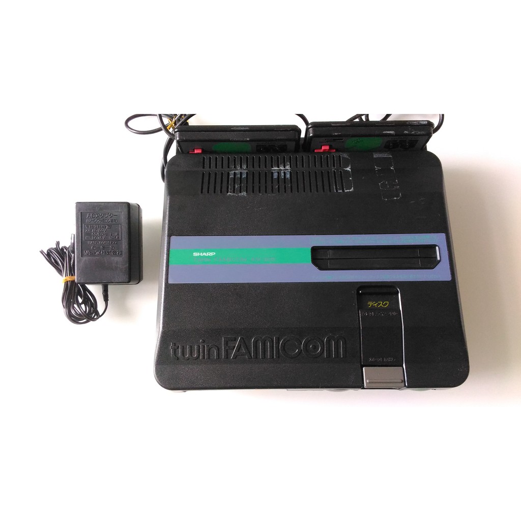 任天堂Twin Famicom 夏普SHARP 黑色 連發功能 雙胞胎主機 可玩紅白機卡帶和磁碟片