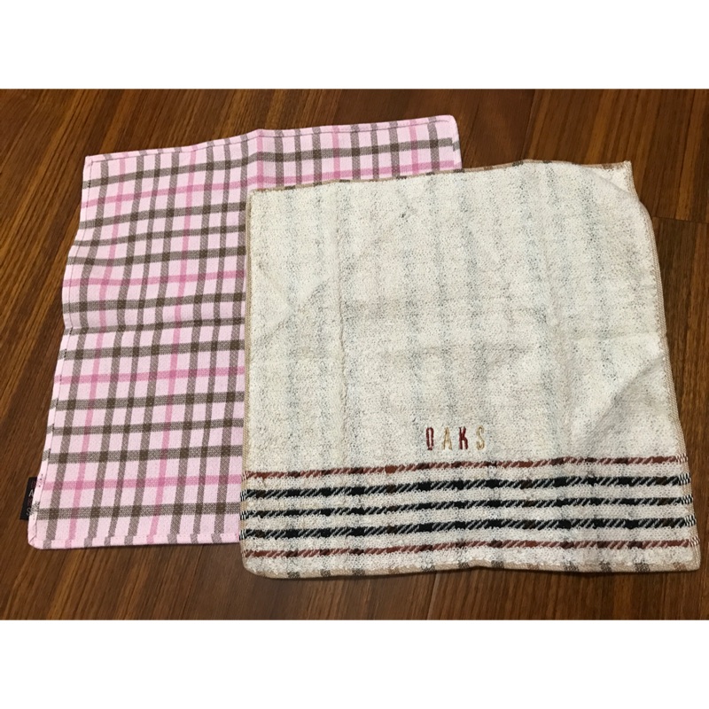 DAKS小方巾/手帕/小毛巾 粉色