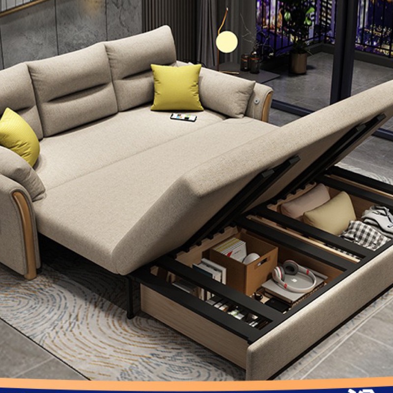 沙發床 多功能可折疊 沙發兩用 可伸縮單人床雙人加大折疊床 客廳小戶型網紅款坐臥家用懶人沙發床