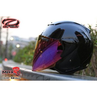 Onza MAX-R3 半罩安全帽 全罩安全帽 R帽 雙D扣 買就送鏡片【珍珠黑】
