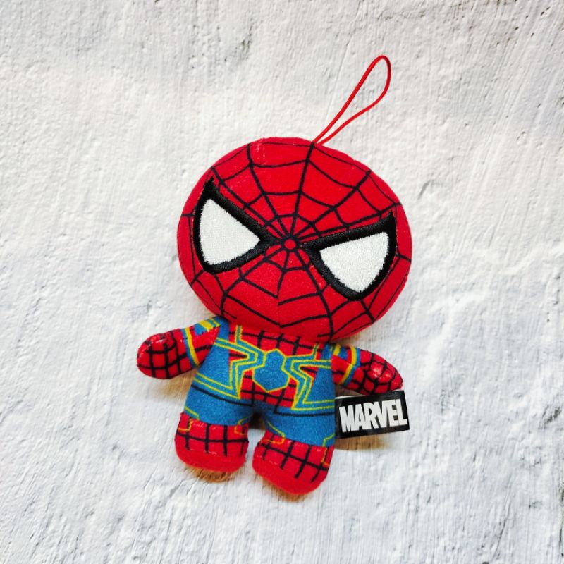 MARVEL 漫威 蜘蛛人 Spider Man 毛絨 刺繡 娃娃 公仔 玩偶 玩具 布偶 吊飾 掛飾