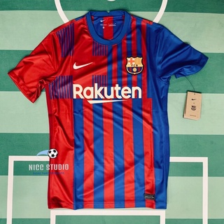 (空衣.連字）全新正品代購Nike Barcelona 2021/22 西甲巴塞隆納巴薩主場球迷版短袖足球衣