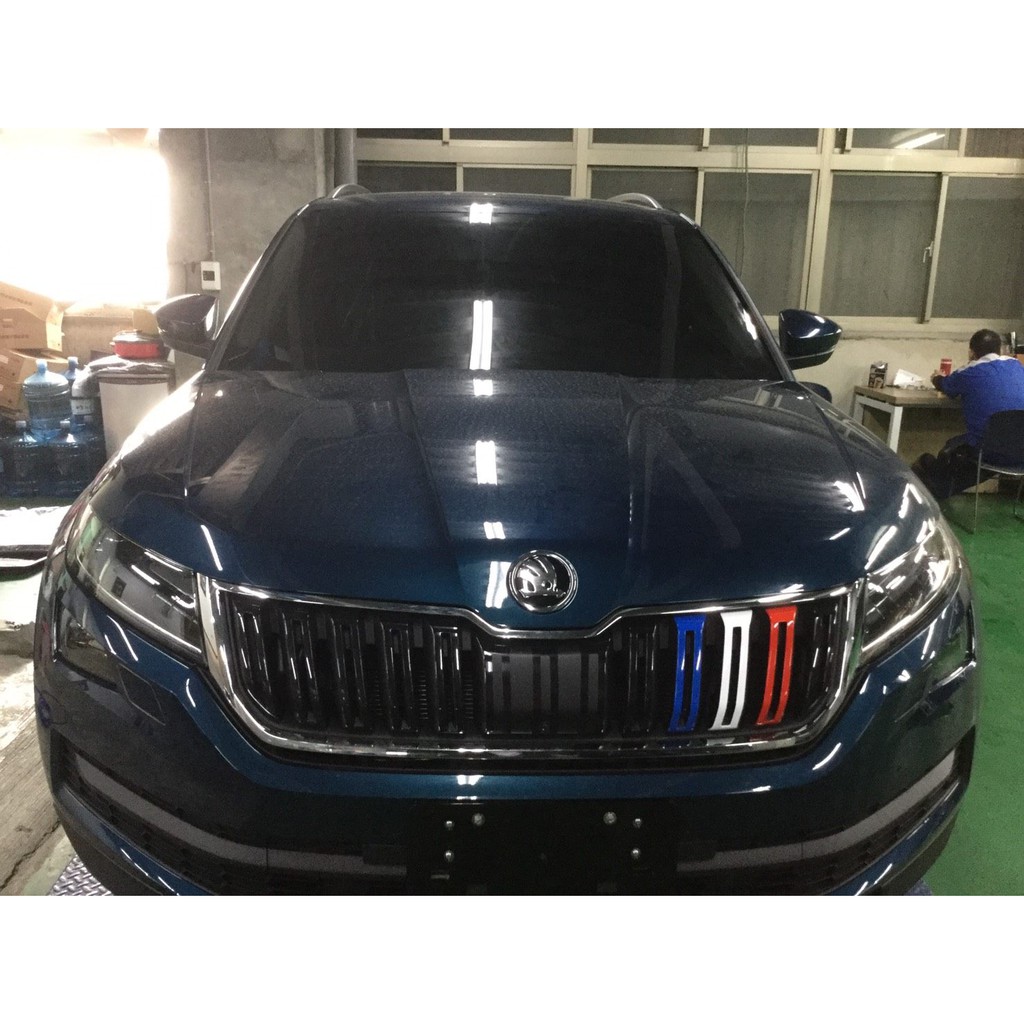 【擎天國際】 Škoda KODIAQ 水箱罩飾條 內裝包膜 車體改色 卡夢 犀牛皮 貼膜 包膜 改色 保護