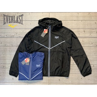 塞爾提克~美國EVERLAST 男生 運動外套 輕量風衣 防曬抗UV 安全反光V 拉鍊口袋 有大尺碼