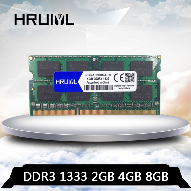 Hruiyl Sodimm RAM 內存 DDR3 2GB 4GB 8GB 1333MHZ DDR 3 2G 4G 8G