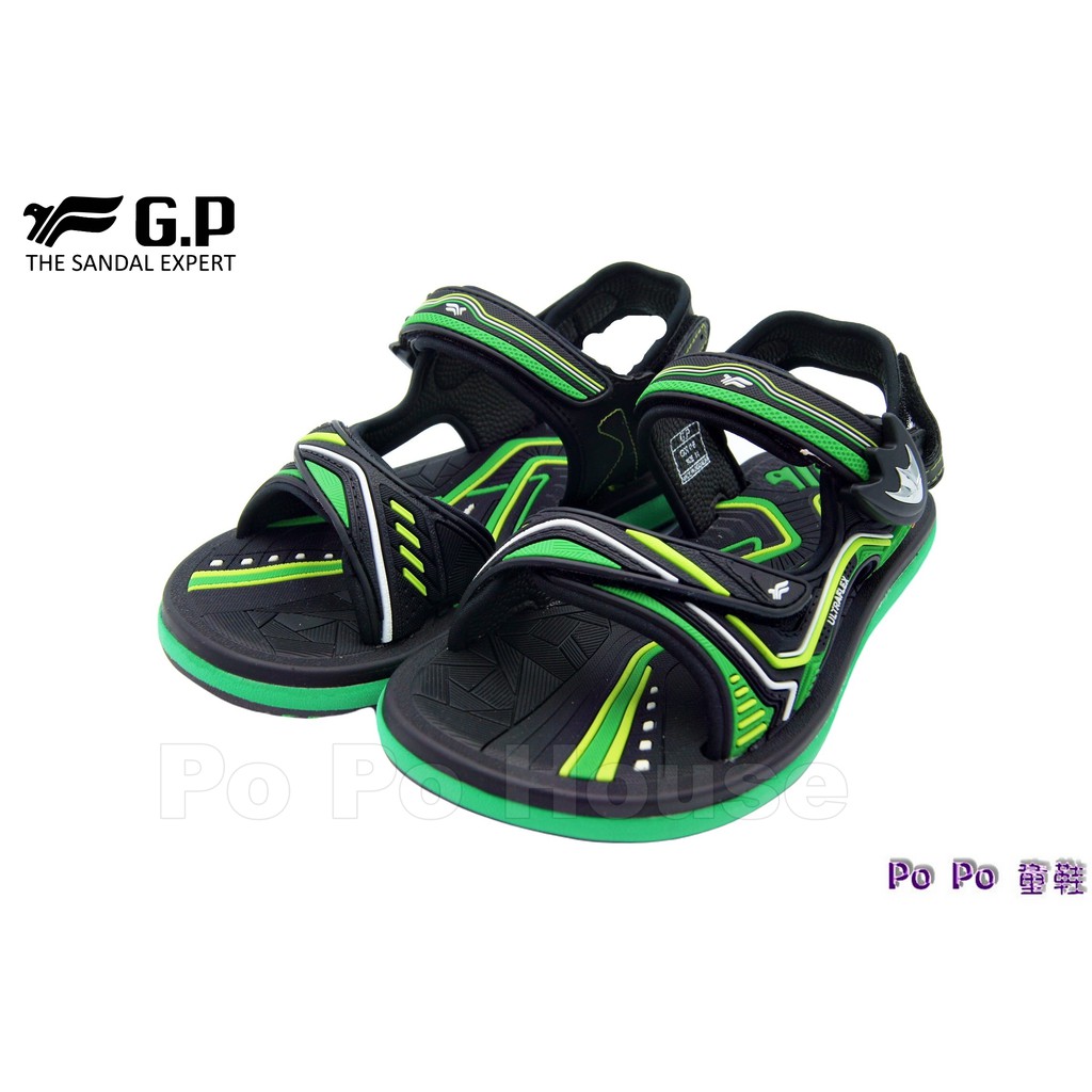 &lt;&gt; G.P 涼鞋 拖鞋 兒童涼拖鞋 磁扣兩穿 兒童 運動涼鞋 沙灘涼鞋 (J6444)