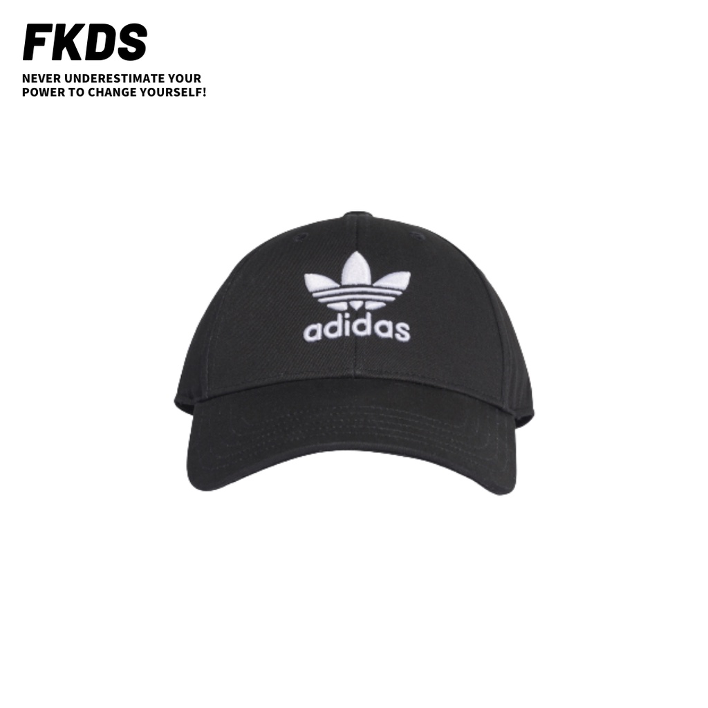 Adidas 愛迪達 TREFOIL CAP 經典三葉草 黑色 老帽 鴨舌帽 棒球帽 EC3603