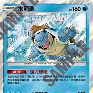 PTCG 寶可夢集換式卡牌 中文版 閃卡 水箭龜