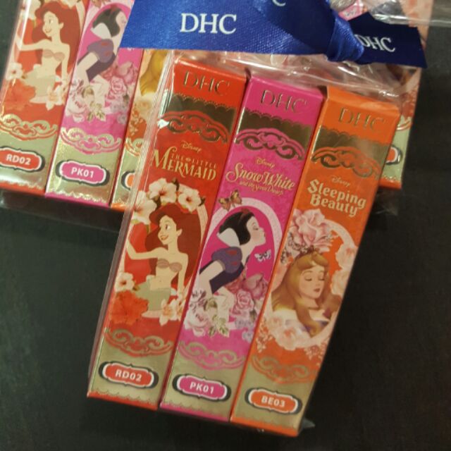 DHC &amp; Disney公主聯名款護唇膏唇彩