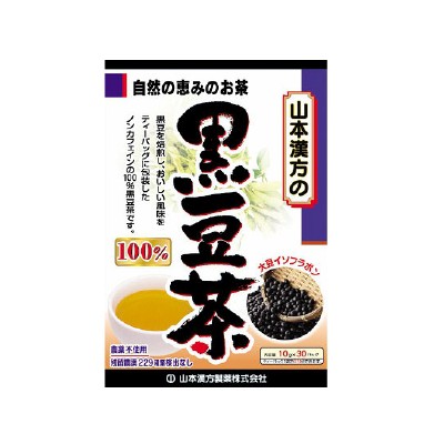 日本 山本漢方 100%黒豆茶 10G×30包