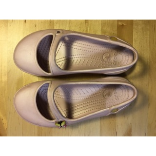 【米倉】二手女鞋 專櫃正品「CROCS卡駱馳」洞洞鞋/平底鞋/涼鞋/雨鞋/沙灘鞋