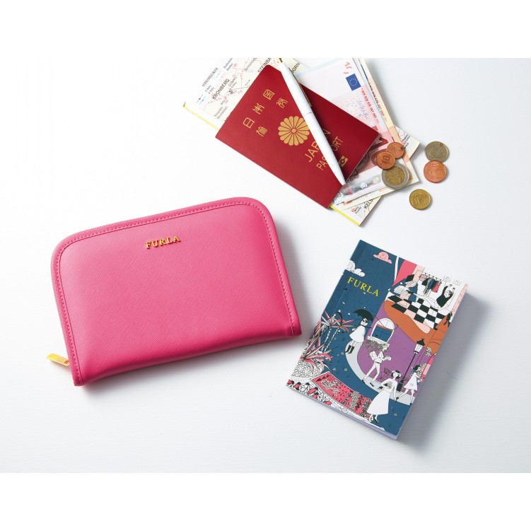 (現貨)日本雜誌附錄-FURLA多功能便攜旅行收納包證件包護照夾手帳包