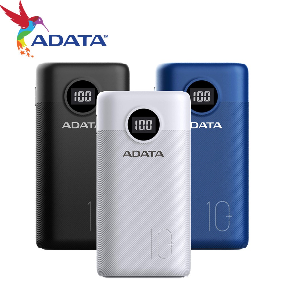 ADATA 威剛 P10000QCD 行動電源 Type-C QC3.0 PD3.0 18W 電芯容量 10000mAh