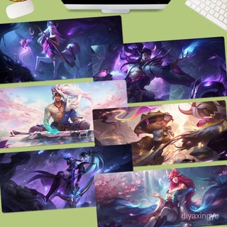 【現貨熱賣】超大號遊戲鼠標墊英雄聯盟LOL亞索動漫創意桌墊鍵盤墊個性定製