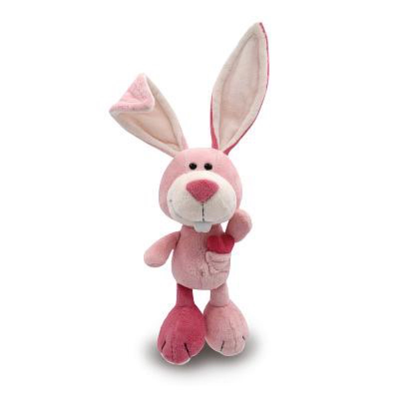 德國 🇩🇪 NICI 愛心粉紅拉比兔坐姿玩偶 25CM 35CM 🐰 兔子 兔 粉紅色