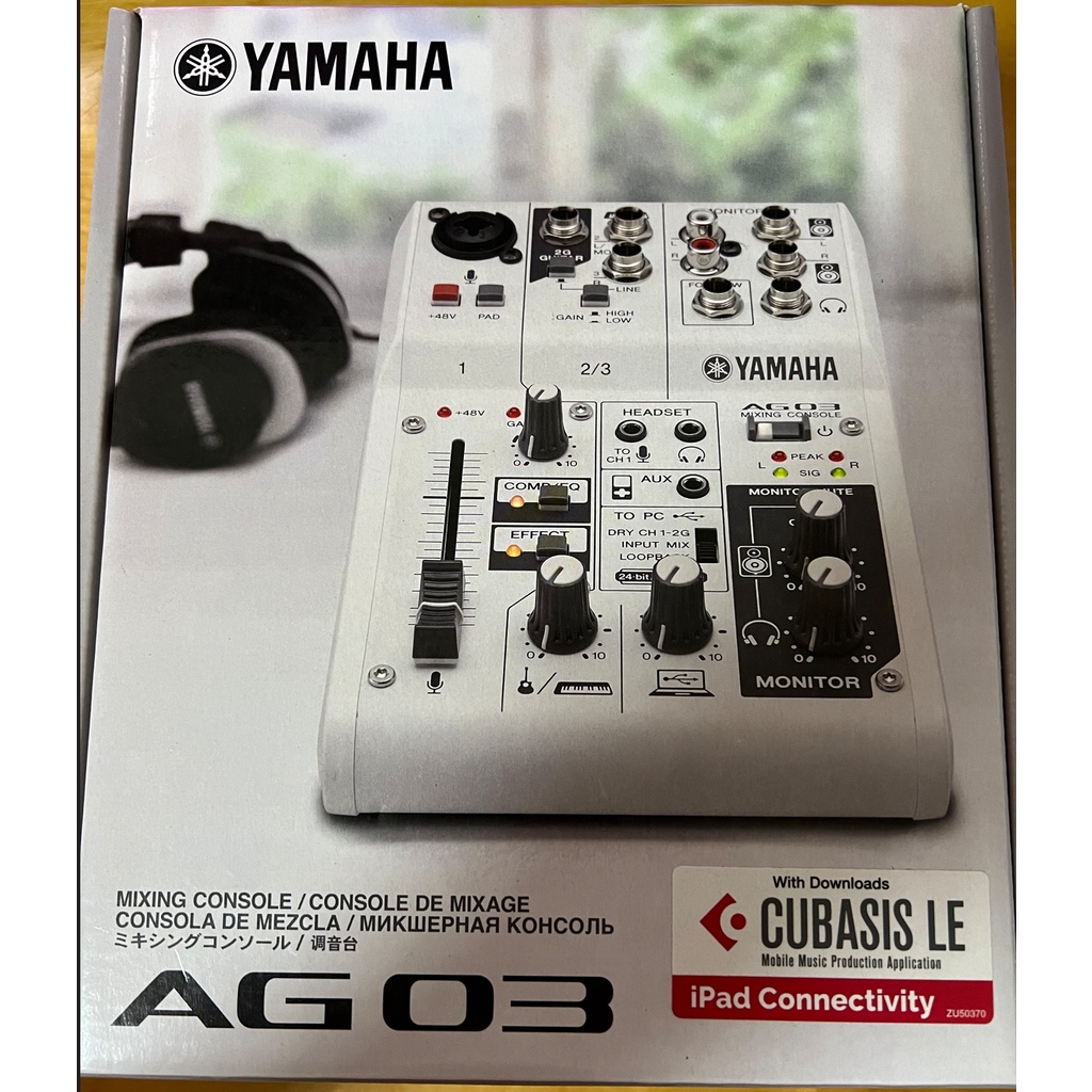 YAMAHA AG03 網路直播 Podcast 錄音介面 山葉 混音器 (二手半價)