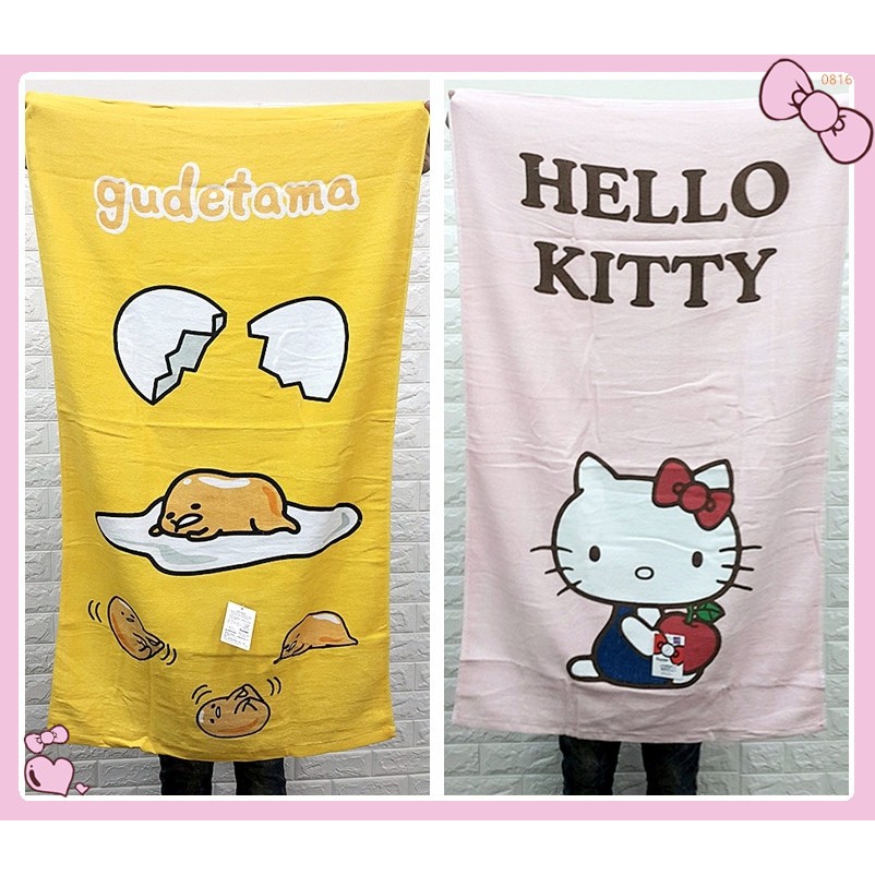 蛋黃哥 HELLO KITTY 小浴巾 浴巾 小毛巾 毛巾 兒童浴巾 兒童毛巾 吸水毛巾 毛巾 三麗鷗正版授權