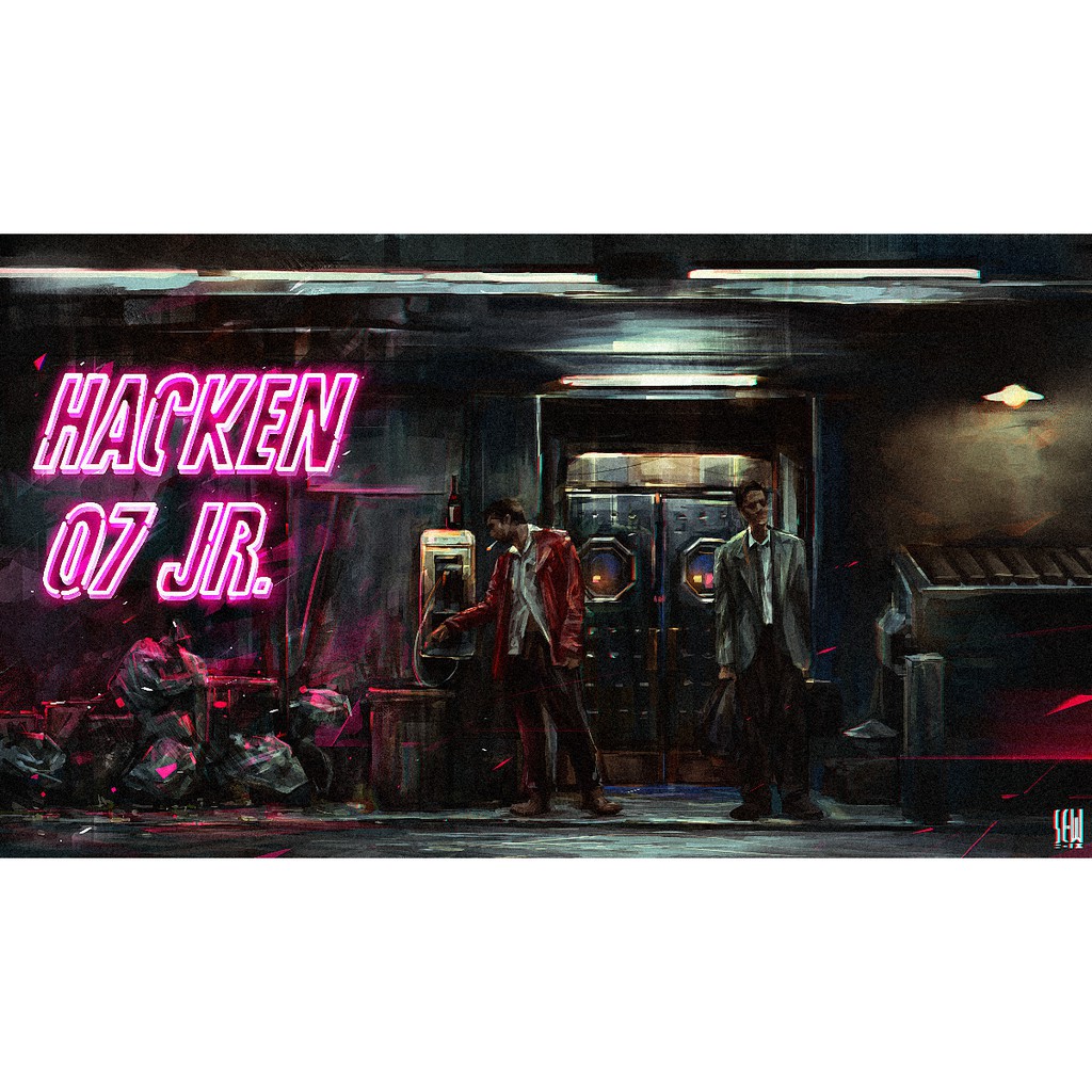 Hacken07 Jr. x 經典電影鬥陣俱樂部 Fight Club (1999) 品牌封面創作精裝捲筒海報 90cm #5