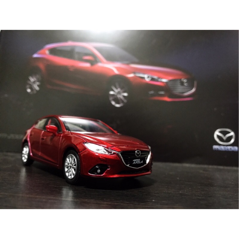 Mazda3 AXELA 1:43五門 原廠模型車 特殊魂動紅烤漆