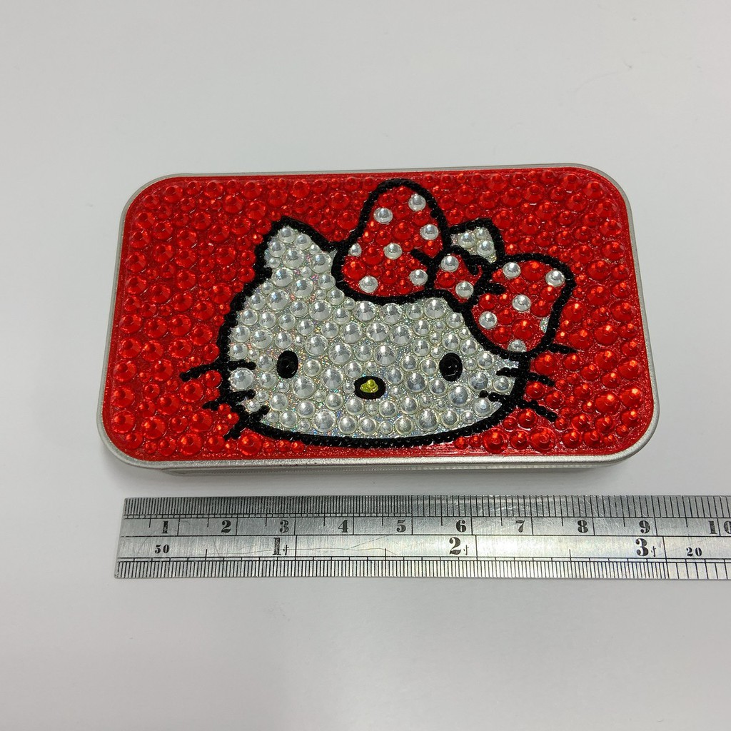 (全新)Hello Kitty閃亮小鐵盒 小收納盒 飾品收納盒 Hello Kitty