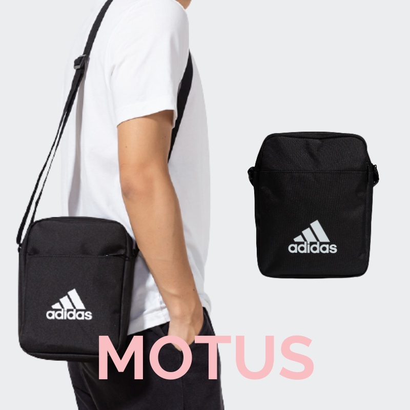 Motus| adidas ESSENTIAL 斜背包 側背包 黑 H30336
