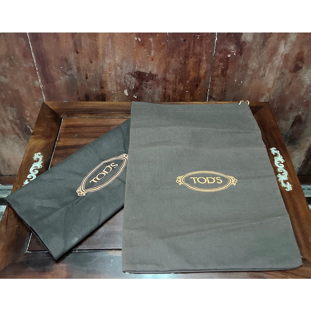 【名牌鞋收納袋】Tod's 鞋袋 專櫃正品 鞋子防塵袋 收納袋1對(2個)