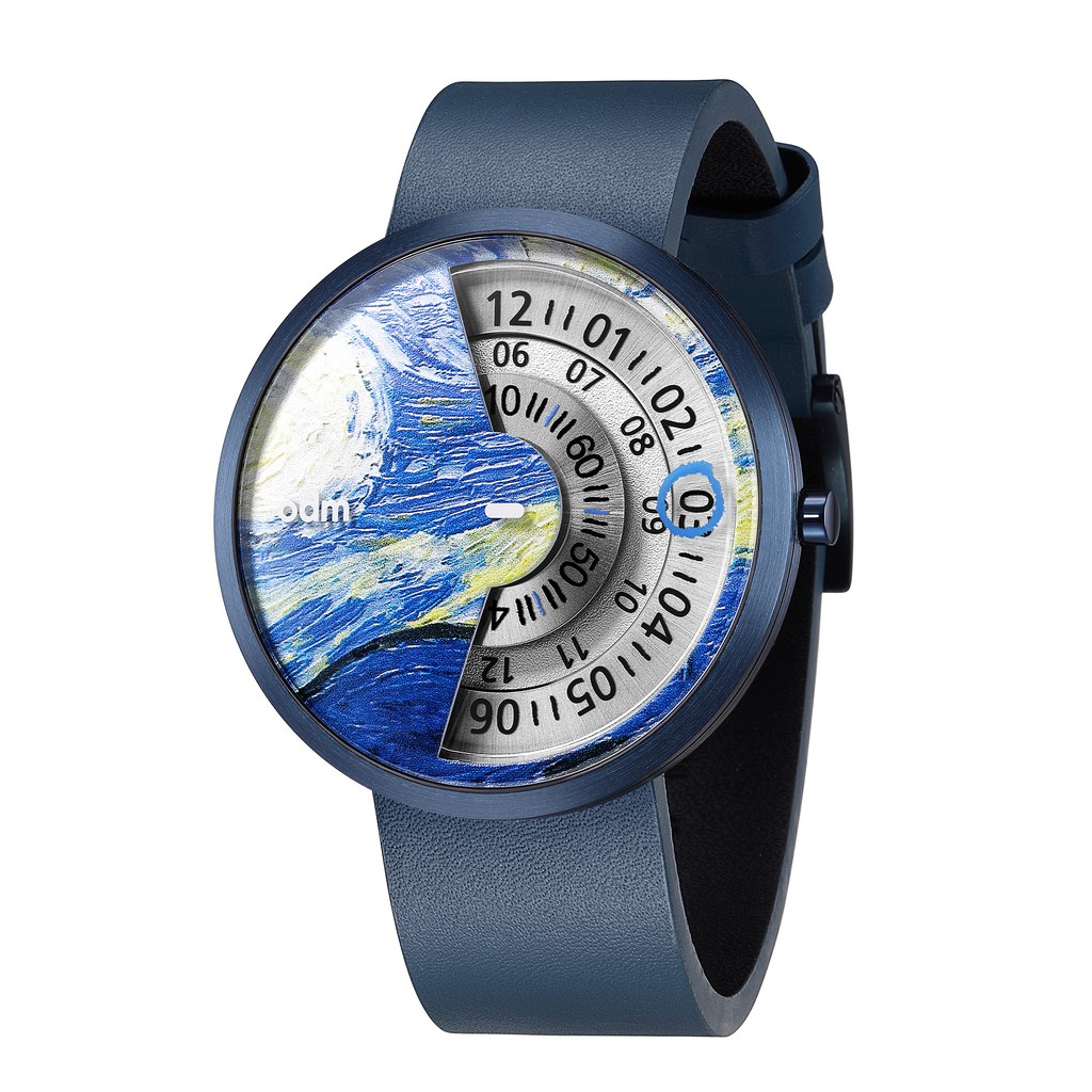 【odm】Palette調色盤設計腕錶-行星藍/DD171-08/台灣總代理公司貨享兩年保固