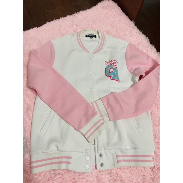 Hangten 二手 粉色特別版 棒球外套