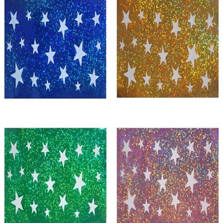 義大利進口HOME DECOR 雷射星夜光貼 10.5cmX20.5cm 任選款