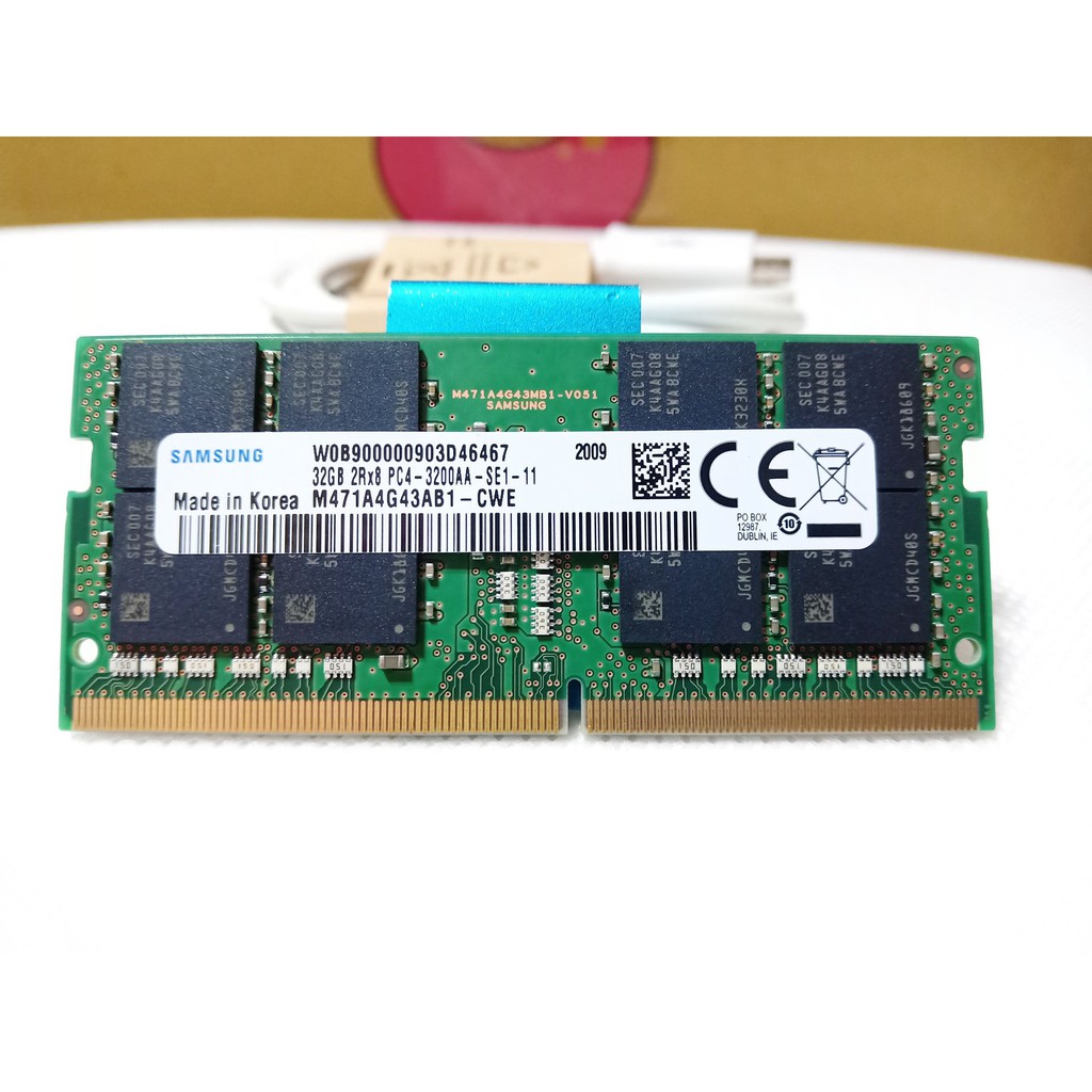[特價免運] 筆電用 Samsung三星SEC 32G DDR4-3200 記憶體