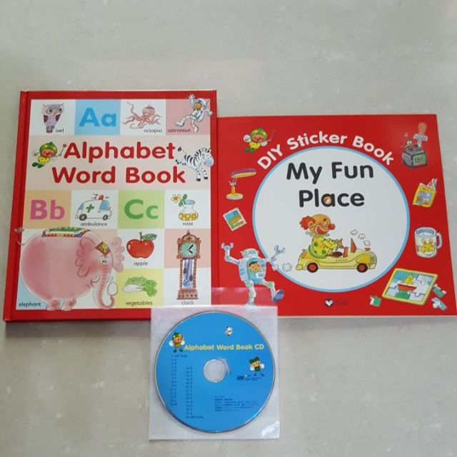 英文繪本【魔法字母書Alphabet Word Book】【魔法DIY貼紙書】英文童書 信誼
