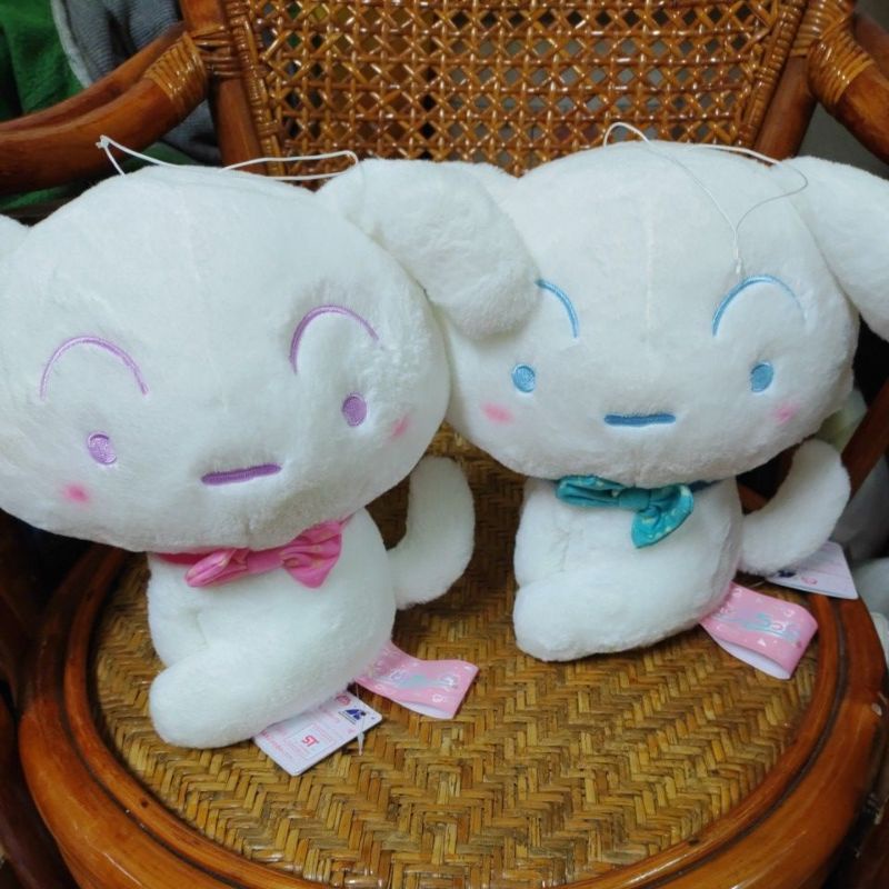 日本正版景品大隻蠟筆小新忍者珍風傳小新/珍風傳小白/睡衣版小新/日本肥嘟嘟左衛門睡衣版娃娃/小白/小葵趴姿