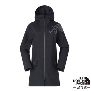 【北臉 The North Face】女 防風防水透氣連帽外套 夾克 風雨衣 DryVent 全壓膠 3GJE 黑
