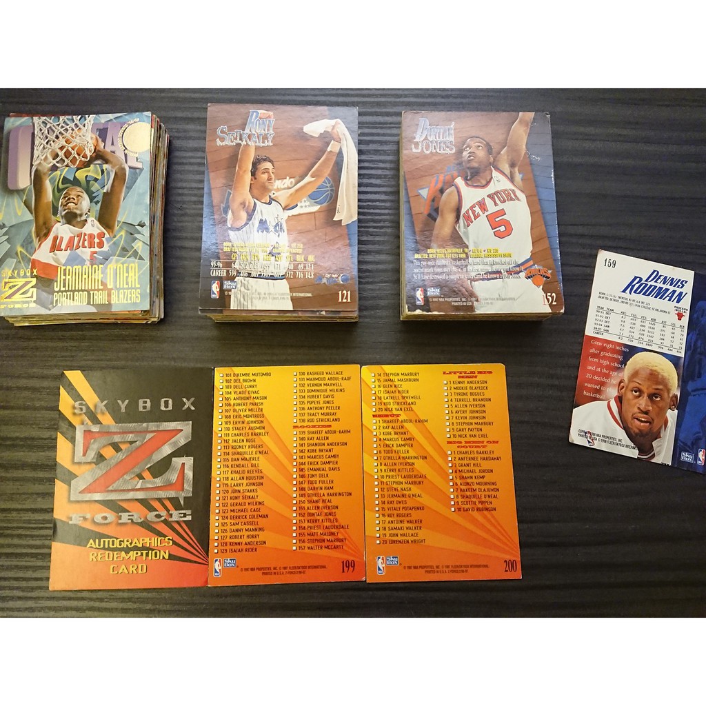NBA 球員卡 1996-97 SkyBox Z-Force 151-198