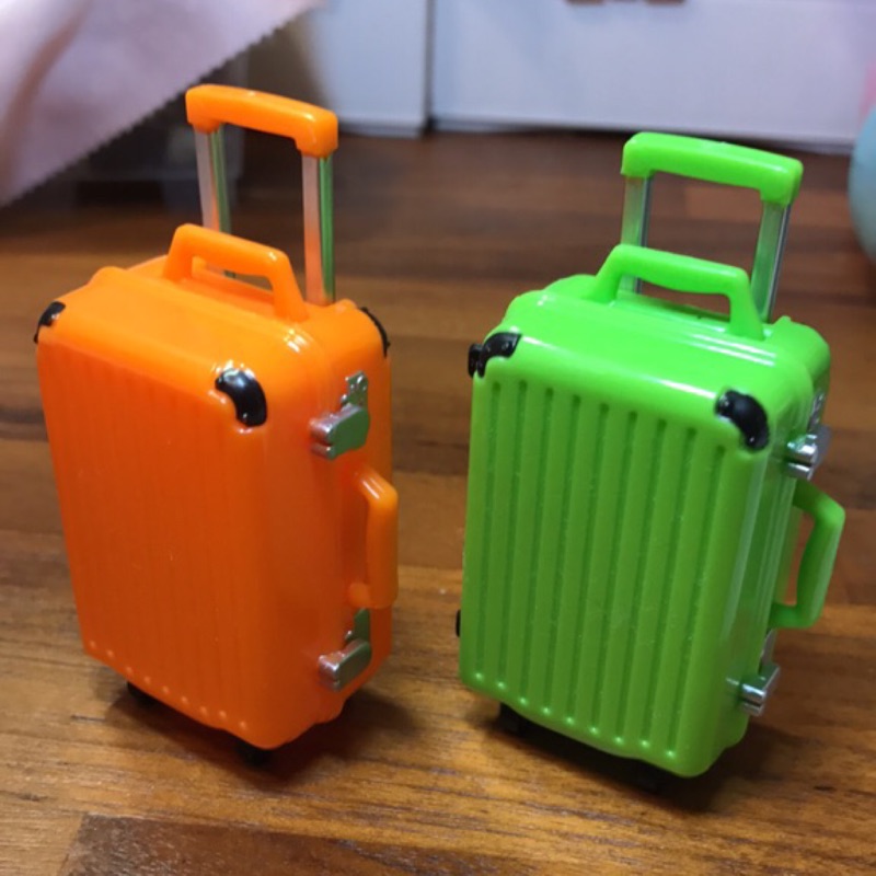 扭蛋 行李箱 橘色/綠色